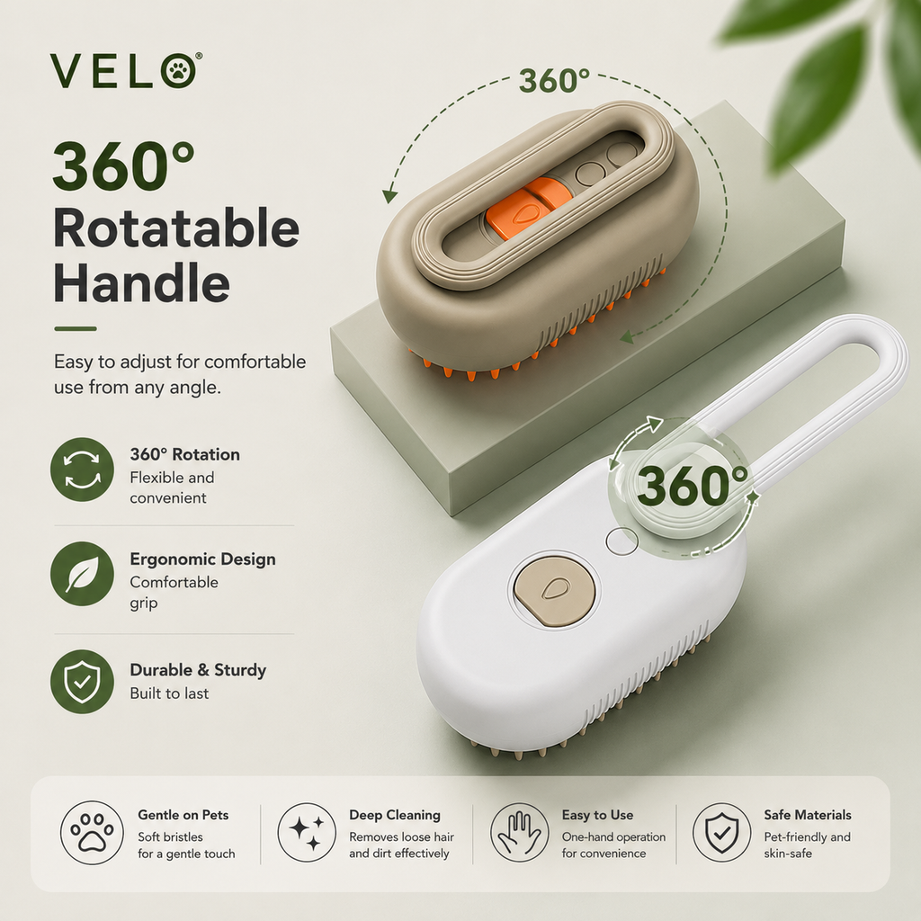 VELO™ 3-in-1 Steam Grooming Brush