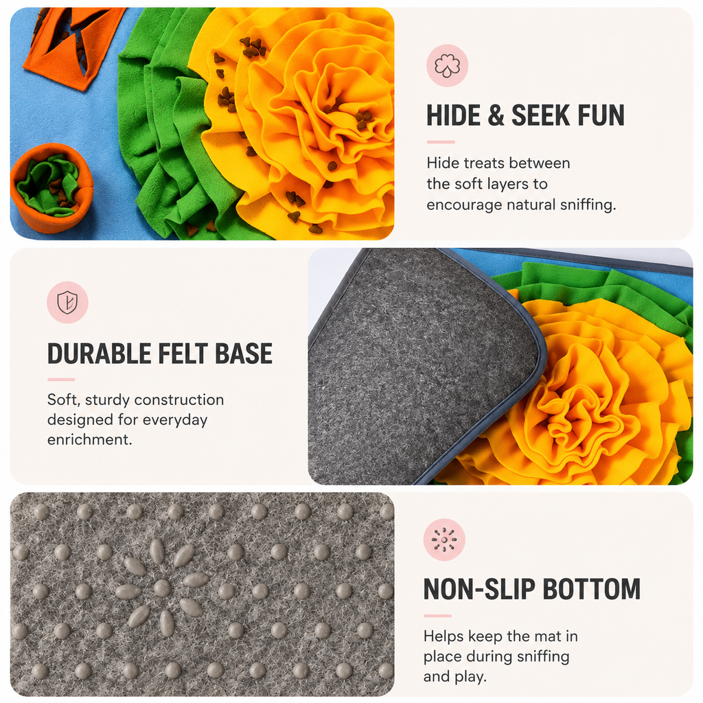 Enrichment Snuffle & Slow Feeding Mat